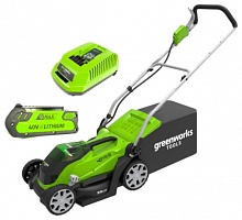 Газонокосилка аккумуляторная G40LM35K2 Greenworks (1хАКБ 2 Ач ЗУ) 2501907UA 