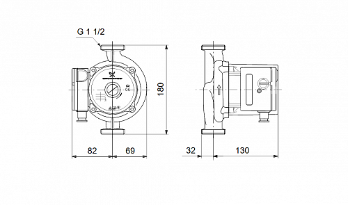 Насос циркуляционный Grundfos UPS 25-120 52588336