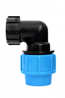 Отвод ПНД Джилекс 90° 32х 1" ВР (15/150) ПРО лат. резьба 9164