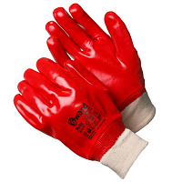 Перчатки МБС с ПВХ покрытием манжет резинка Gward GM1001P-10 Rubrum