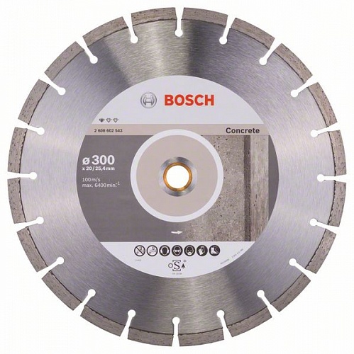 Круг алмазный 300х30/25,4 бетон Pf Concrete Круг алмазный 300х30/25,4 бетон Pf Concrete