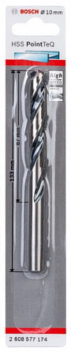 Сверло для металла Bosch 10,0 PointTeQ 1шт 2 608 577 174