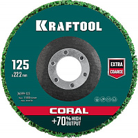 Круг шлифовальный Ø 125х22.2 KRAFTOOL CORAL (36599-125)