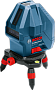 Нивелир лазерный BOSCH GLL 3-15 + мини штатив 0 601 063 M00