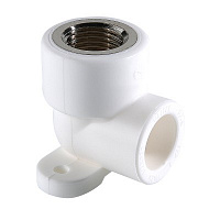 Уголок с креплением ф25-1/2" ВР PPR белый(10/160) Уголок с креплением ф25-1/2" ВР PPR белый(10/160)