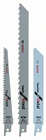 Пилка для ножовки для металла и дерева набор 3шт BOSCH 2 609 256 715