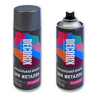 Краска аэрозольная Decorix эмаль для металла Серый 0120-22 DX
