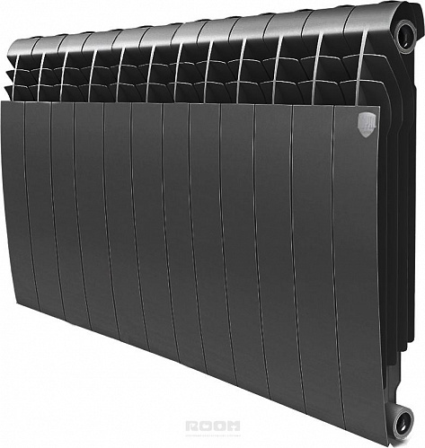 Радиатор биметаллический Royal Thermo BiLiner  500/87 12 секций черный
