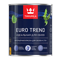 Краска для обоев и стен Tikkurila EURO TREND A матовая 0.9л 700009616