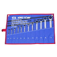 Набор трещеточных ключей KING TONY 8-24мм 12112MRN