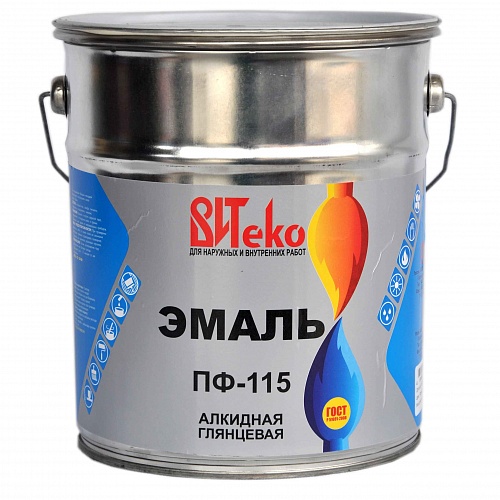 Эмаль ПФ-115 "ВИТеко" вишня 5кг Эмаль ПФ-115 "ВИТеко" вишня 5кг