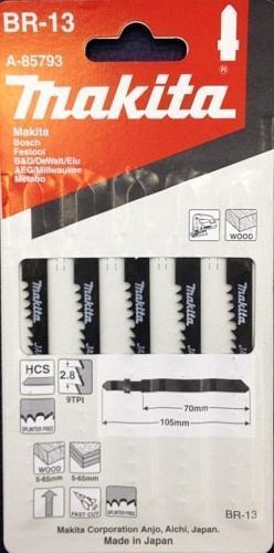 Пилка для электролобзика T BR-13 HCS 5шт Makita Пилка для электролобзика T BR-13 HCS 5шт Makita