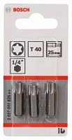 Вставка TORX T 40 25мм XH 3шт 2 607 001 625