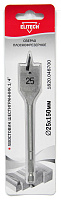 Сверло для дерева Elitech 25х150 перовое HEX1/4" 1820.048700