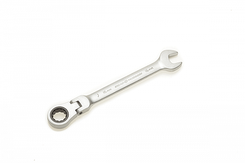 Ключ комбинированный 15мм трещоточный шарнир ДелоТехники 515415