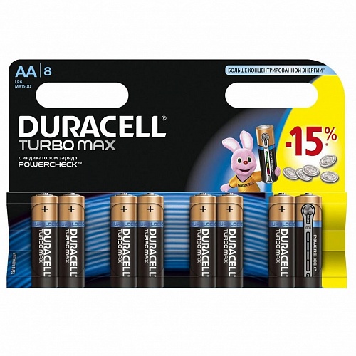 Батарейка AA Duracell Turbomax MX1500 K2 8шт 81480376