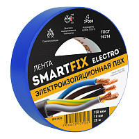 Изолента SmartFix 19мм*20м 150 мкм 7000В Синяя SFE192G 427929