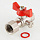 Кран шаровой 1/2" x 3/8" FF для манометра (10/160) Valtec VT.807.N.0403