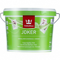 Краска интерьерная моющаяся Tikkurila JOKER А матовая 2.7л 700002819