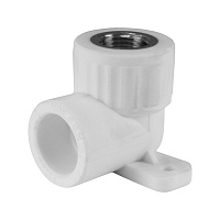 Уголок с креплением PP-R Valfex ВР 25х 3/4" белый (15/60) 10120125