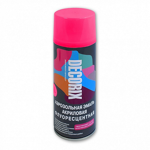 Флюоресцентная аэрозольная эмаль Decorix малиновый 520 мл, (0102-03 DX) NO.1012 Флюоресцентная аэрозольная эмаль Decorix малиновый 520 мл, (0102-03 DX) NO.1012