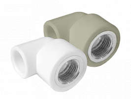 Уголок комбинированный Энкор PPR НР 20 мм х 1/2" серый (50/200) Уголок комбинированный Энкор PPR НР 20 мм х 1/2" серый (50/200)