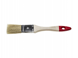 Кисть плоская STAYER, светлая натуральная щетина, деревянная ручка, 25мм 0101-025