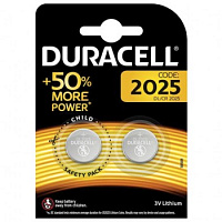 Батарейка Duracell CR2025 2шт литиевая