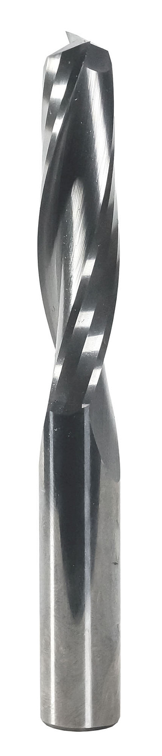 Фреза спиральная твердосплавная Энкор Z2 верхний рез ф12х52 мм хв.12 46655