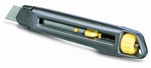 Нож со сменным лезвием 18мм металлический корпус STANLEY 0-10-018 Нож со сменным лезвием 18мм металлический корпус STANLEY 0-10-018
