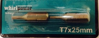 Вставка TORX Т 7 25мм Whirl Power 2717025074