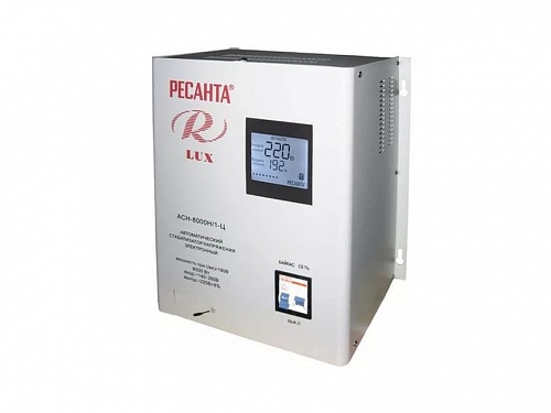 Стабилизатор АСН-8000 Н/1-Ц Lux Ресанта 63/6/17 Стабилизатор АСН-8000 Н/1-Ц Lux Ресанта 63/6/17