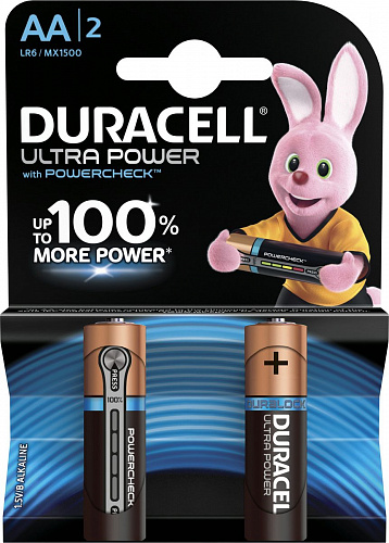 Батарейка Duracell AA LR6-2BL Ultra Power 2шт алкалиновая Б0038759