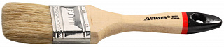 Кисть плоская STAYER, светлая натуральная щетина, деревянная ручка, 50мм 0102-050