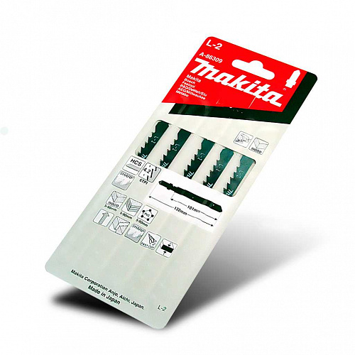 Пилка для электролобзика 5шт Makita L2 HCS A-86309 Пилка для электролобзика 5шт Makita L2 HCS A-86309