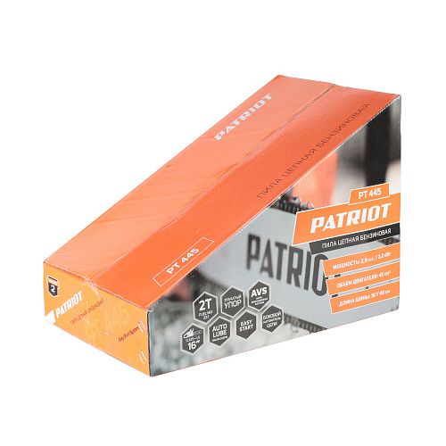 Пила цепная бензиновая Patriot PT 445 16" The One 220104445