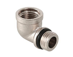 Угольник равный FM   1/4" с доп. упл. (10/120)