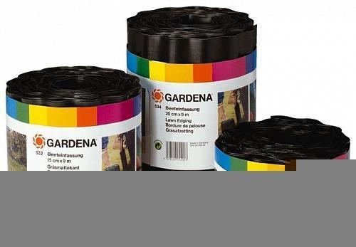 Бордюр для газона 0.09х9м коричневый Gardena 00530-20.000.00 Бордюр для газона 0.09х9м коричневый Gardena 00530-20.000.00