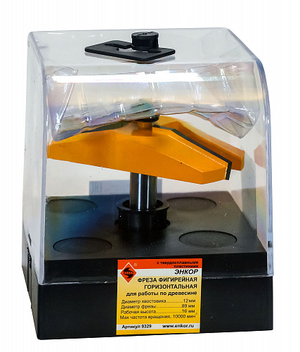 Фреза фигирейная горизонтальная ф89 x 16 мм хвостовик 12 мм Энкор 9329