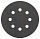 Шлифкруг ф125 на липкой основе 8 отверстий для камня k 600 ( 5шт) BOSCH 2 608 605 122
