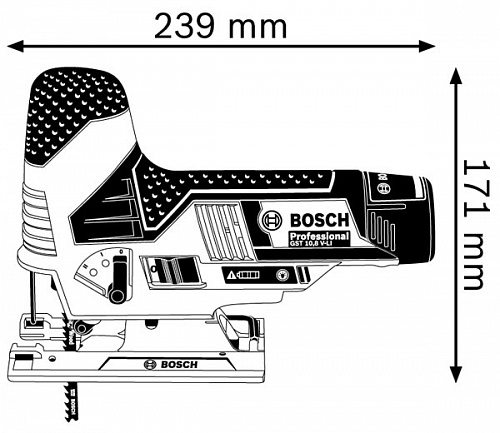 Лобзик аккумуляторный BOSCH GST 12V-70 Carton solo (0.601.5A1.001)