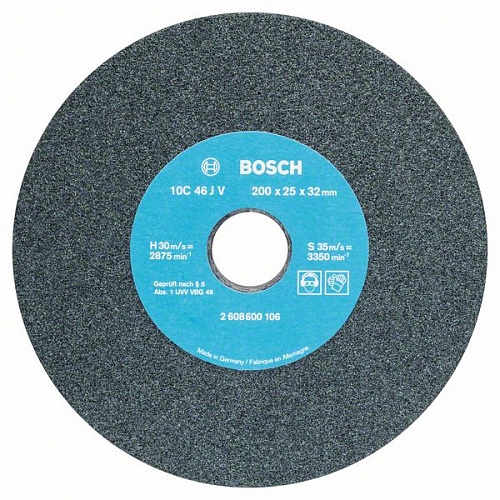 Камень шлифовальный 200х25х32 для GSM, для ТС, чугуна BOSCH k46 2 608 600 106