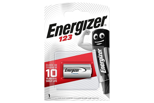 Батарейка Energizer СR123A литиевая 416093 Батарейка Energizer СR123A литиевая 416093